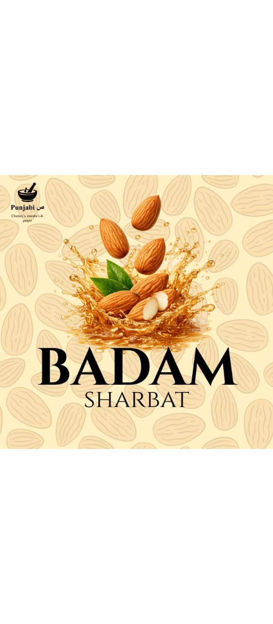 Punjabi Suad™ Badam Sharbat – Rich Almond & Cardamom Drink